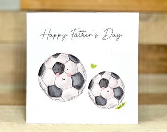 Personalised Football Father's Day Card | football card, grandfather, grandpa, sports cards, football fan, sports card dad, Football Sports