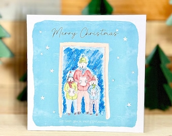 Personalised We Wish You a Merry Christmas Card | christmas card, musical christmas card, unique christmas cards, watercolour xmas cards