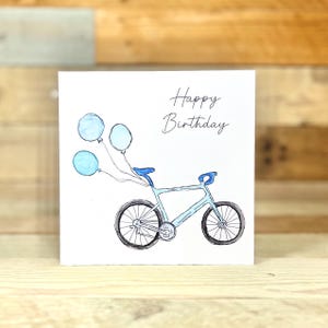 d'anniversaire personnalisée à vélo | carte vélo, carte d'anniversaire de papa, carte de joyeux anniversaire, carte d'anniversaire pour homme, carte d'anniversaire pour petit ami