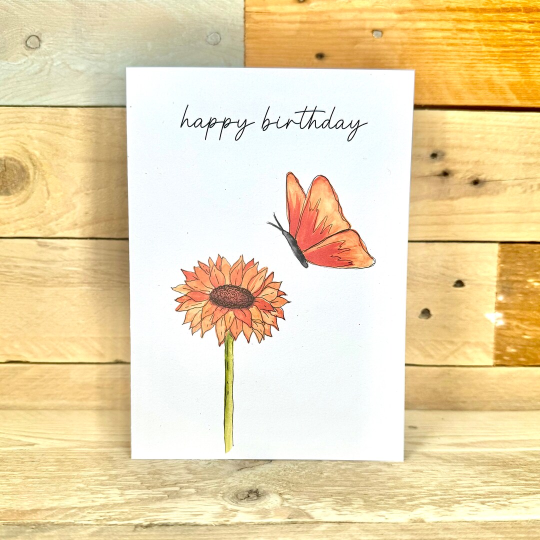 Personalised Calendula Birthday Card Friend Birthday Card Calendula personalised-calendula-birthday-card-friend-birthday-card-calendula