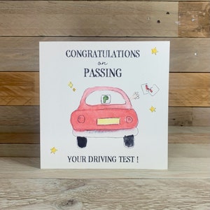 Personalisierte Führerschein Feiern Karte | Sie Bestanden Karte | Fahren Karte | Führerschein-Test-Karte | Glückwunschkarte | Well Done Karten