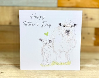 Personalised Sheep Father's Day Card | cute & funny father's day greeting card, perfect for dad, , sheep greeting card, dad appreciation