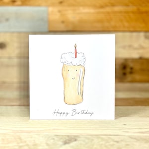 Carte d'anniversaire personnalisée avec une bière | carte d'anniversaire de papa, carte de 21e anniversaire, ami, carte d'anniversaire drôle, carte d'anniversaire pour homme, carte d'alcool, homme