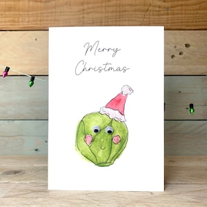 Personalisierte Sprout Weihnachtskarte | Humorvolle Weihnachtskarte, illustrierte Weihnachtskarte, Festtagskarte, Beste Freunde Weihnachtskarte