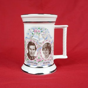 Vintage Charles and Diana Wedding Souvenir Mug - Royal Wedding - 1981
