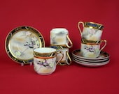 Vintage Espresso Cups and Saucers - Coffee Cups