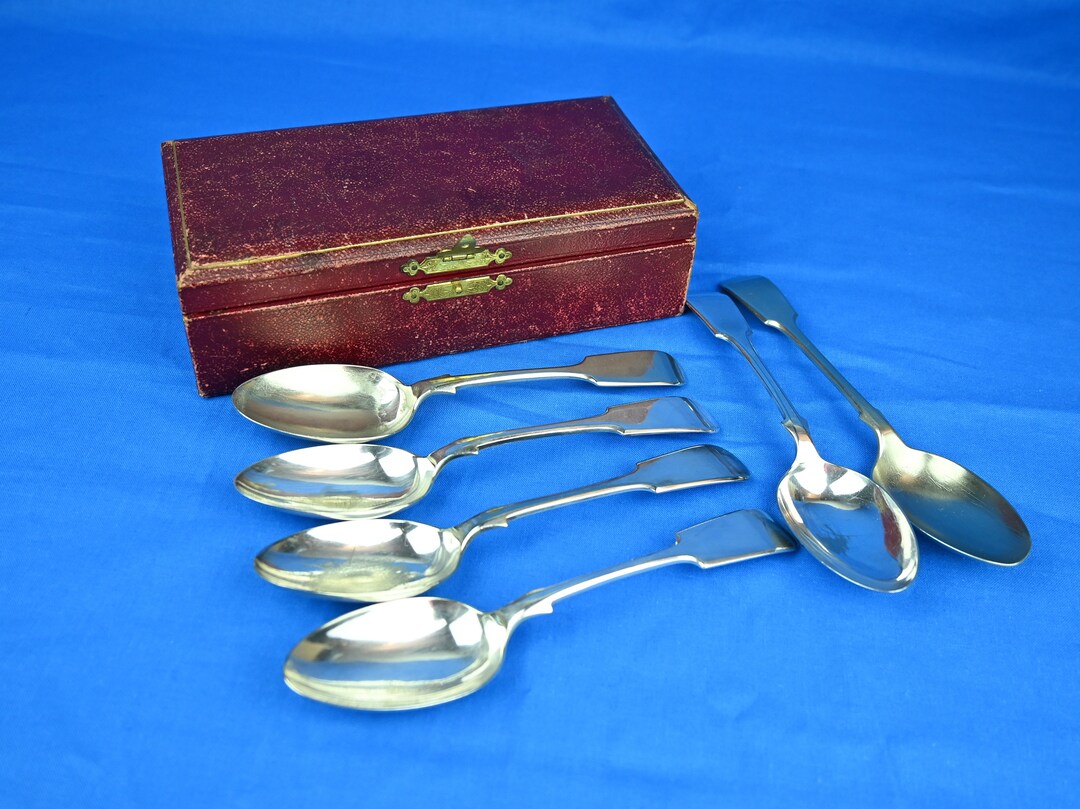 Boxed Vintage Spoons James Dixon Etsy