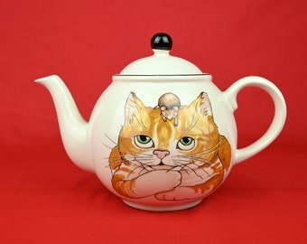 Arthur Wood Cat and Mouse Teapot