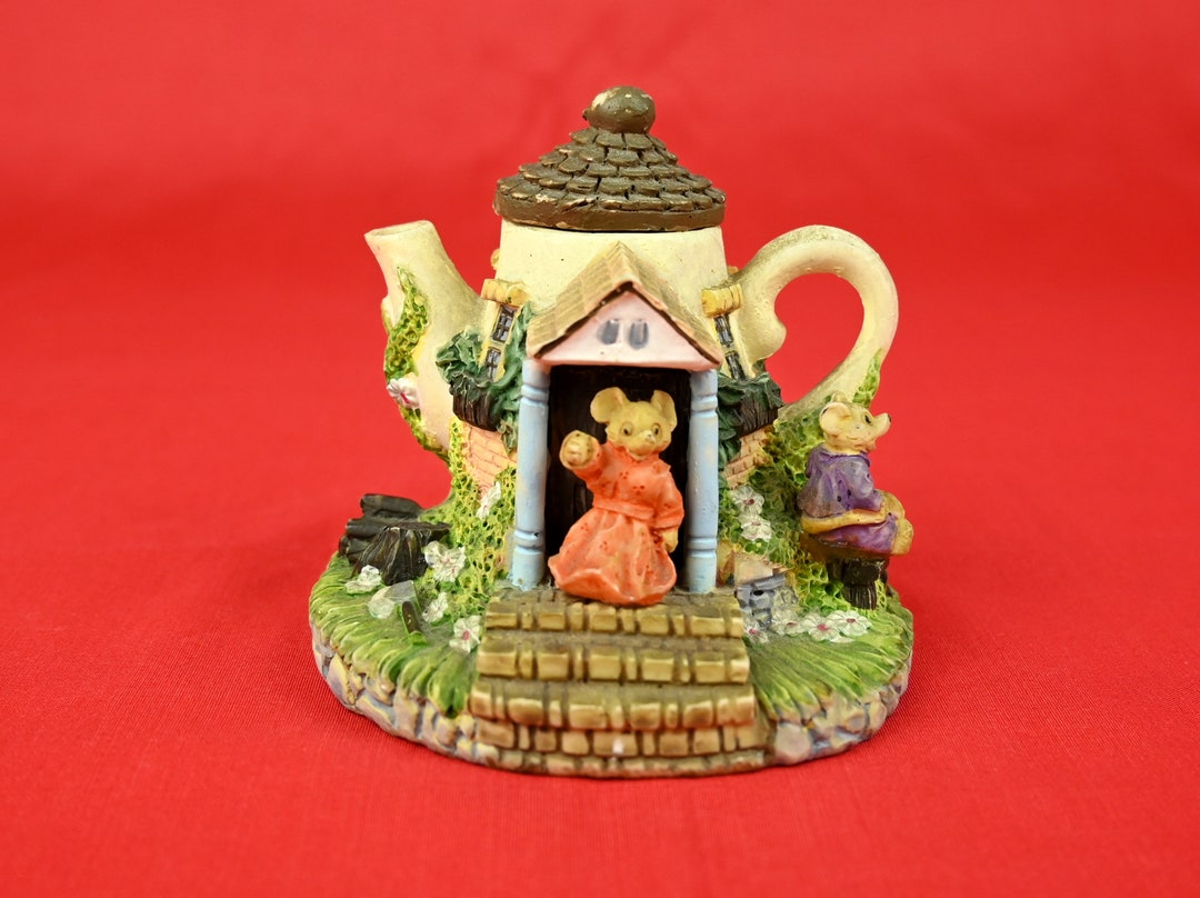 Vintage Mouse Teapot Ornament Etsy