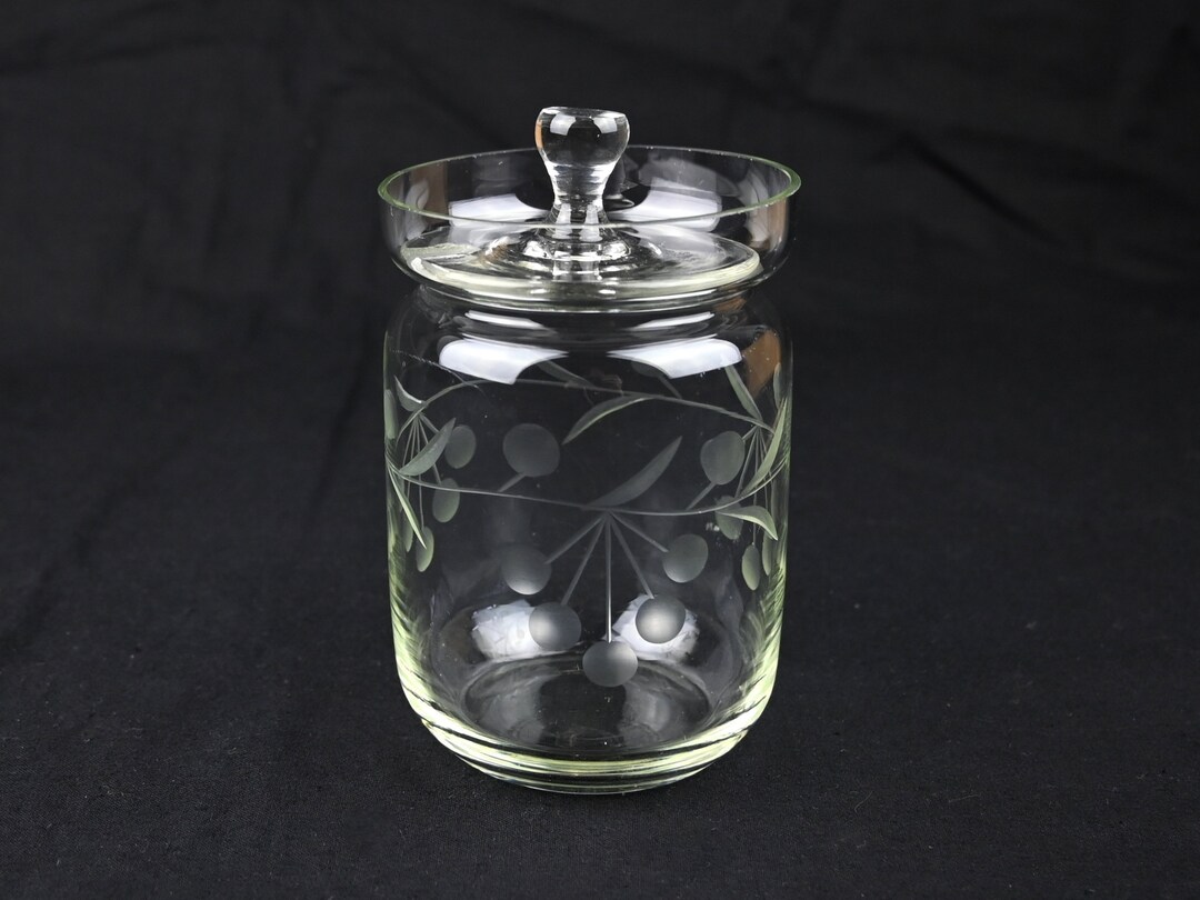 Vintage Glass Jam Jar Honey Pot Etsy Australia