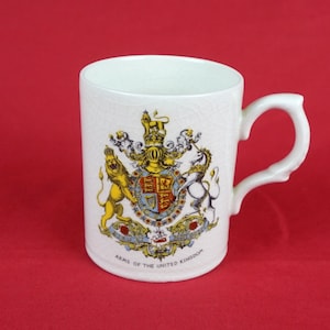 Vintage Mug - Royal Coat of Arms - United Kingdom - British Royal Arms - Coat of arms of the United Kingdom