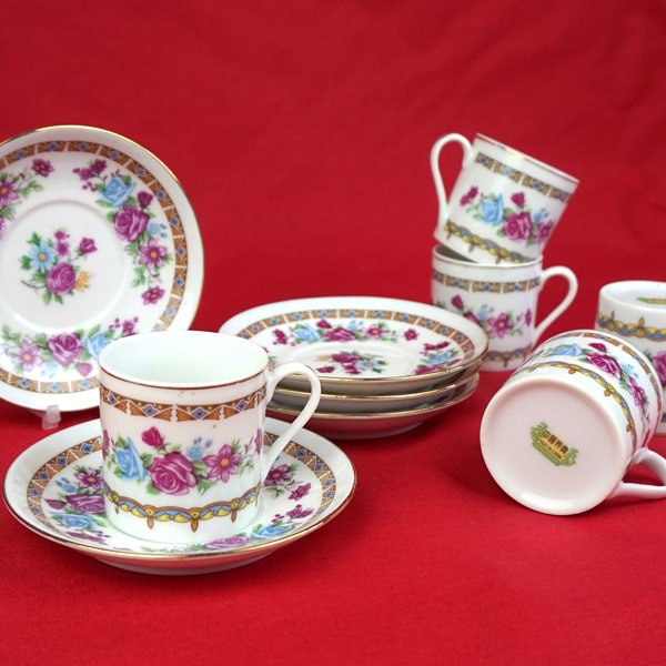 Vintage Espresso  Cups - Demitasse - Set of 5