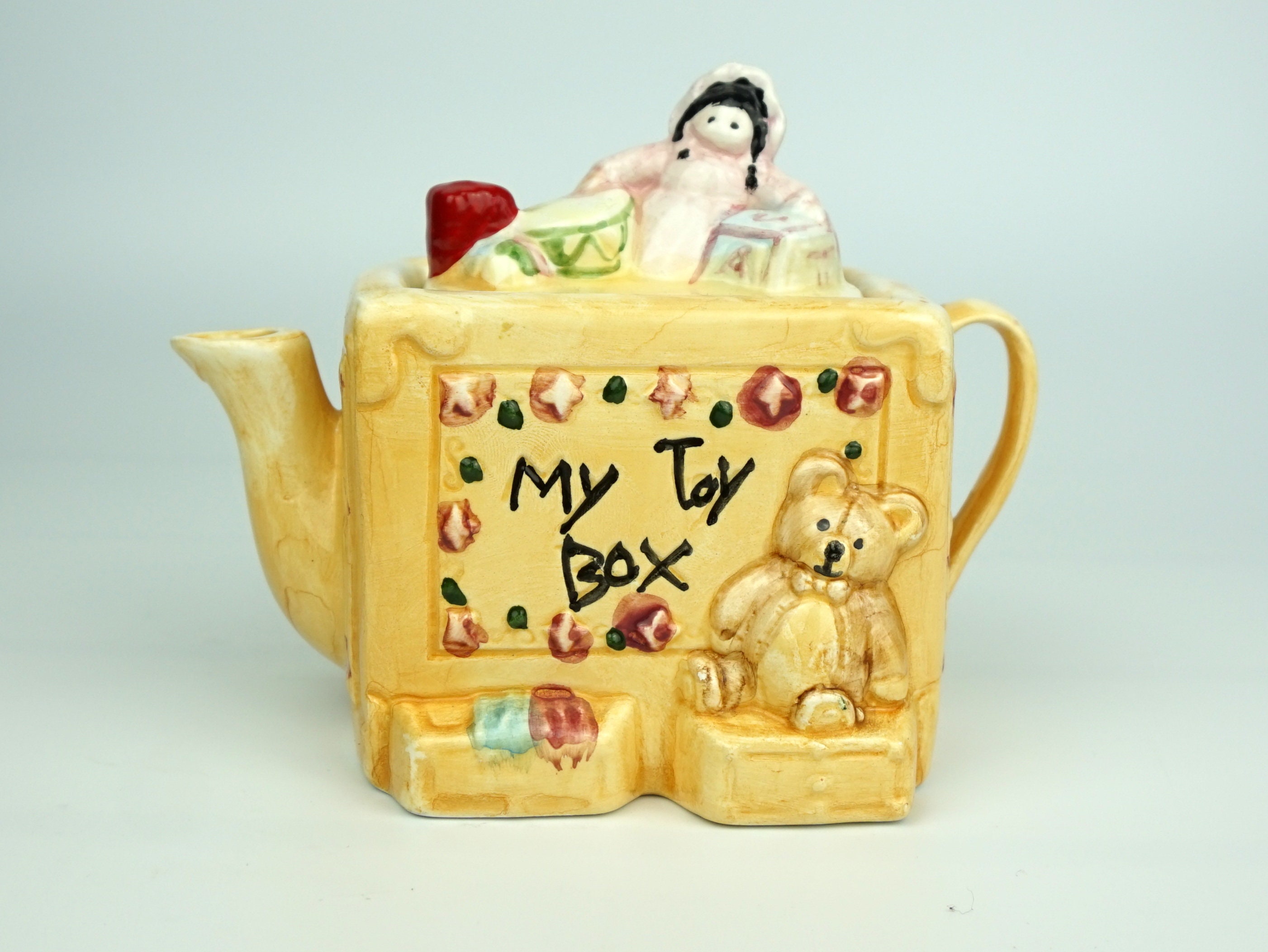 Vintage Novelty Teapot My Toy Box Etsy Canada