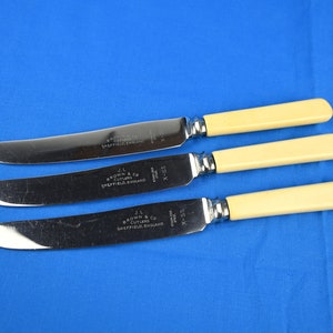 Vintage Stainless Steel Cutlery  - J. L. Brown & Co - Cutlers - Sheffield - Set of Three