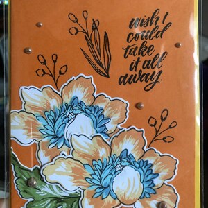 Sympathy Bloom // Carte de voeux faite main