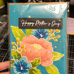 Felicitaciones Día de la Madre/Día del Padre Tarjeta de felicitación floral sarcástica