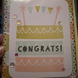 Félicitations ! // Carte de voeux faite main de célébration