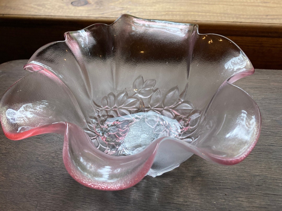 Vintage Mikasa Pink Rosella Serving Dish Etsy