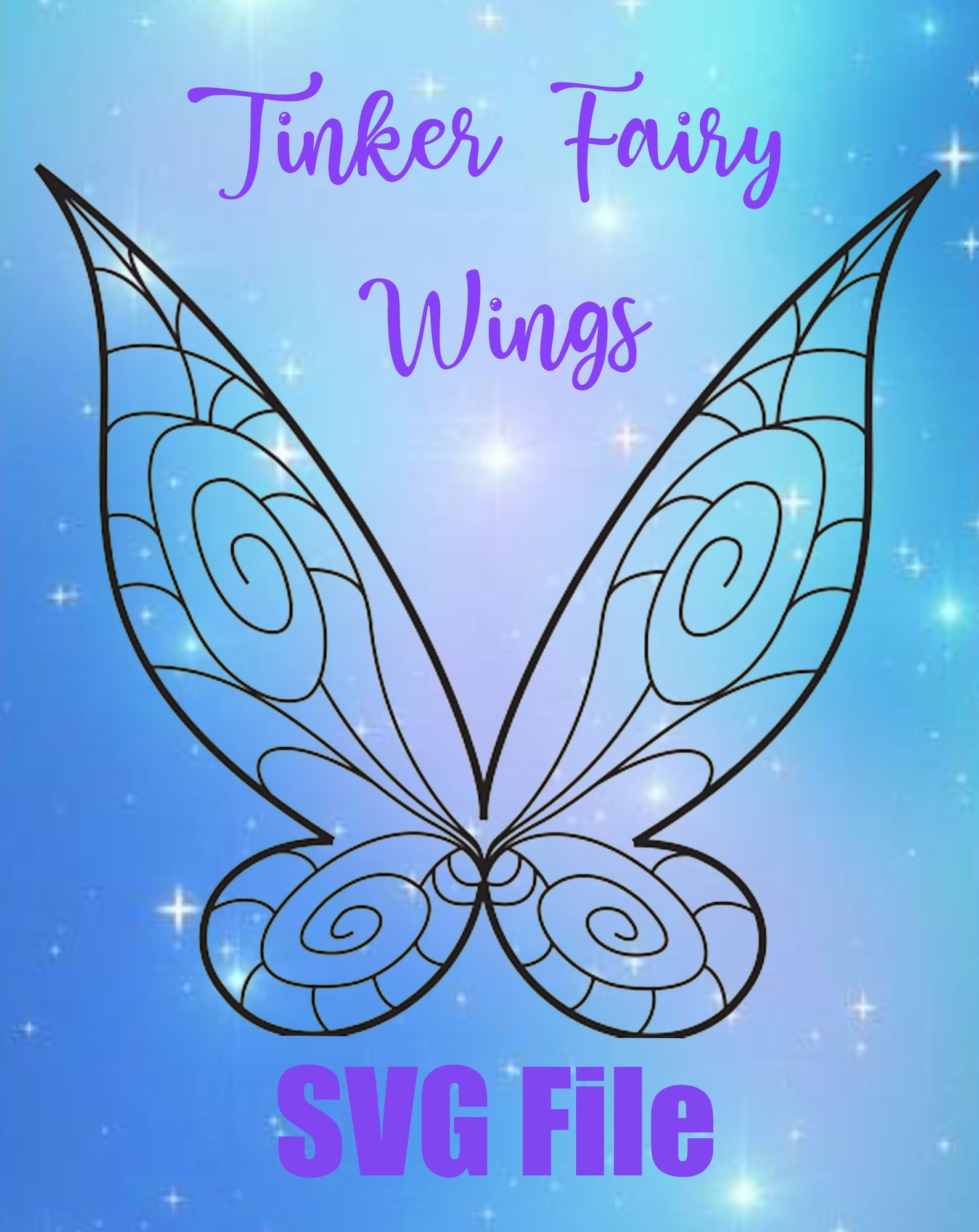 Tinkerwing Tinker Fairy Wing SVG Cricut File - Etsy