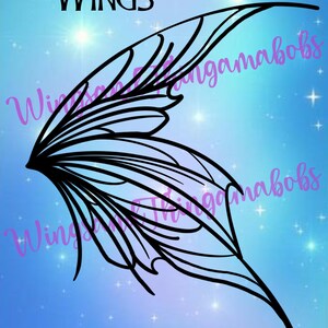 Fancy Fae hada ala SVG/PNG Cricut archivo