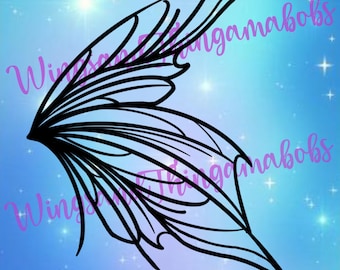 Fancy Feen Fee Flügel SVG/PNG Cricut Datei