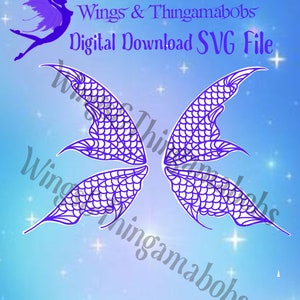 Seesirene Fee Flügel SVG Cricut Datei