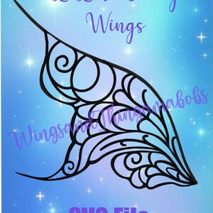 LaLuna Fairy Wing SVG Cricut File
