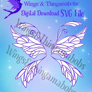 Pixie Fae Fairy Wing SVG Cricut File