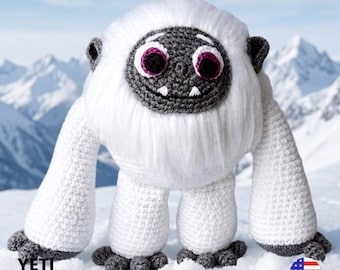 Padrão de crochê Yeti Amigurumi