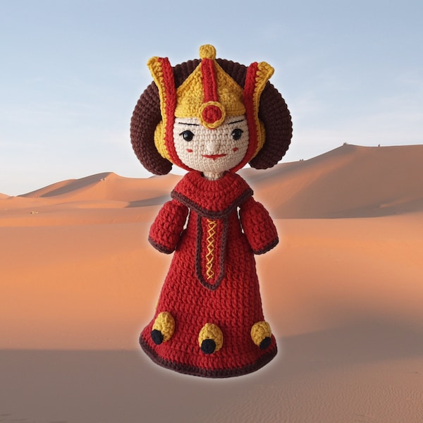 Padme Amidala Amigurumi Crochet Pattern in PDF