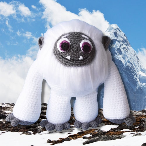 Yoshi the Baby Yeti Crochet Amigurumi Pattern Etsy Canada