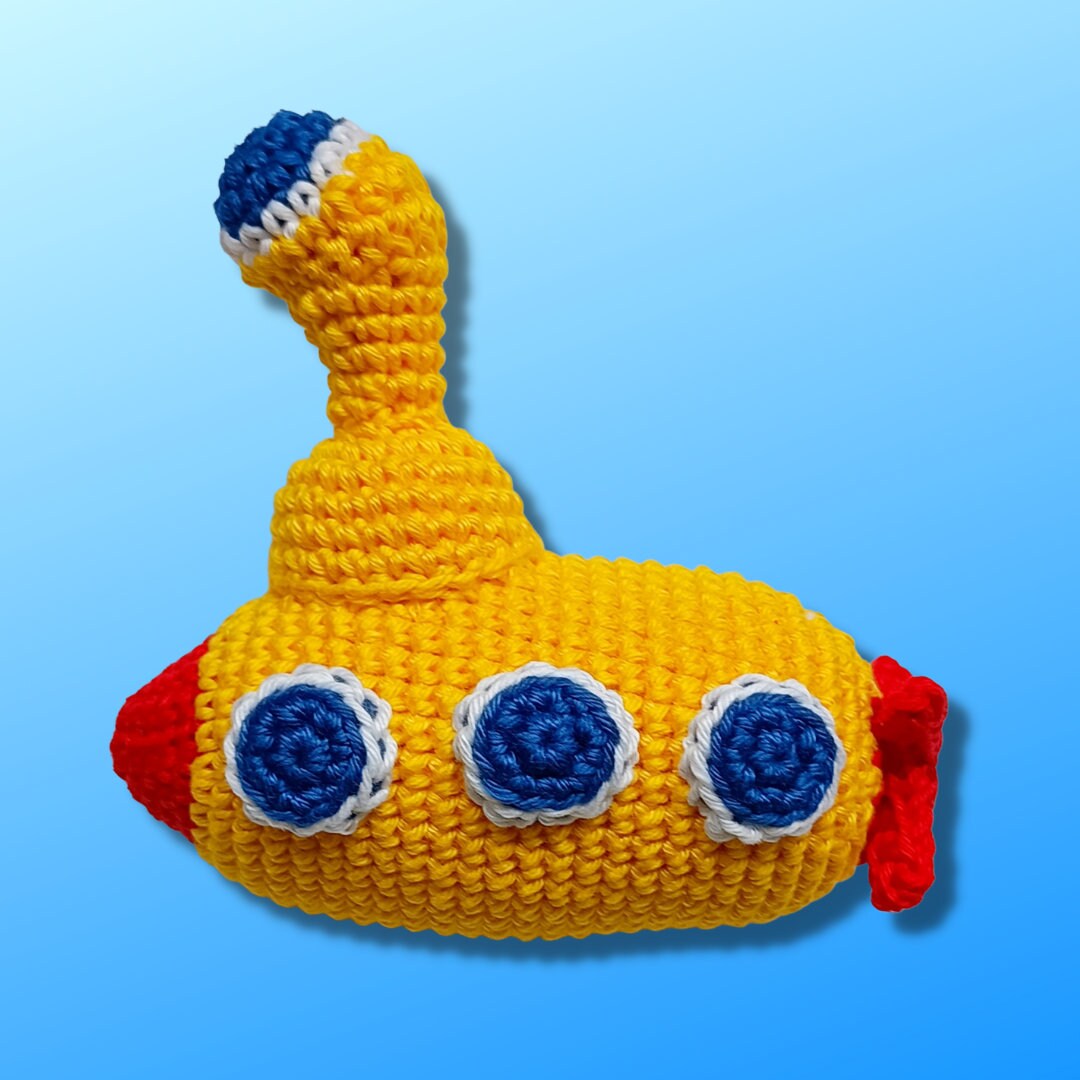Yellow Submarine Amigurumi Crochet Pattern in PDF Etsy
