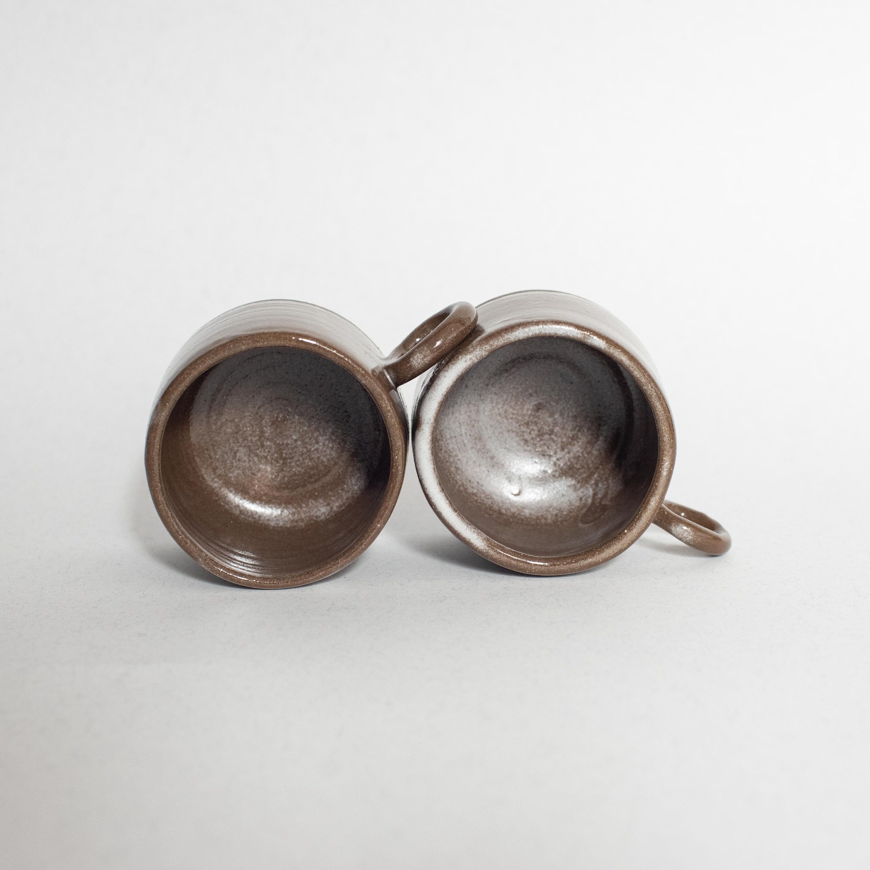 Brown stoneware espresso cups / espresso cup set 100 ml / 34 Etsy