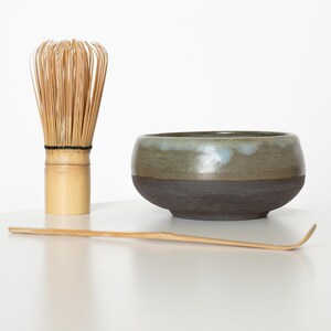 Crystalline Chawan Matcha Tea Bowl Natural Ash Glazed Yunomi