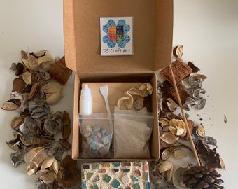 Kit de sous-verres en mosaïque pour les enfants - Idéal pour les activités artisanales avec vos enfants! Fête des mères et des pères, anniversaires