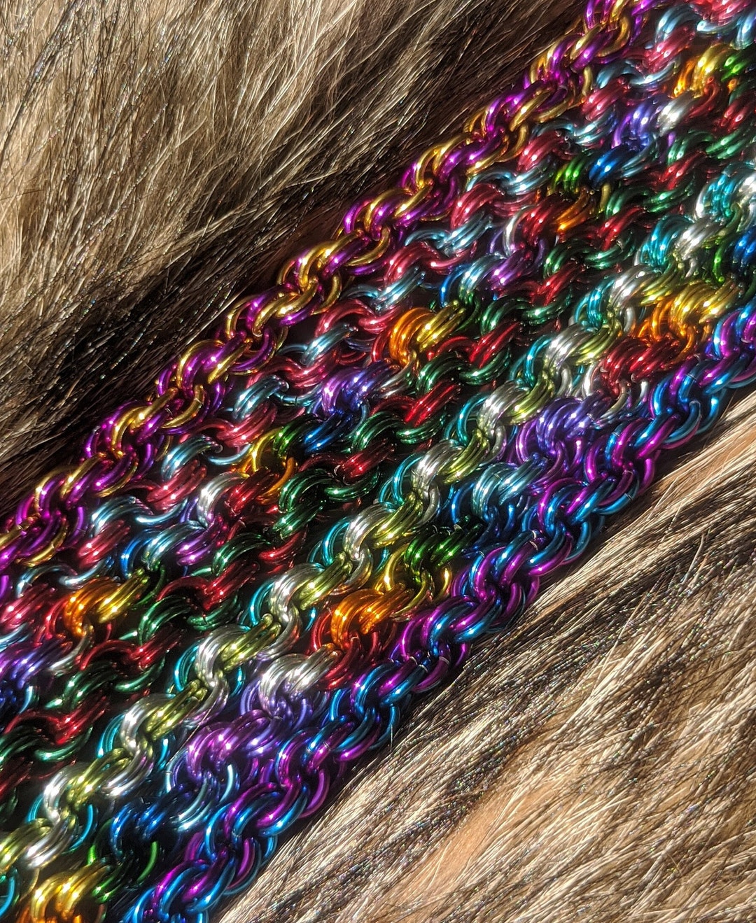 Handmade Rope Chain Anodized Aluminum Chainmail Necklace - Etsy