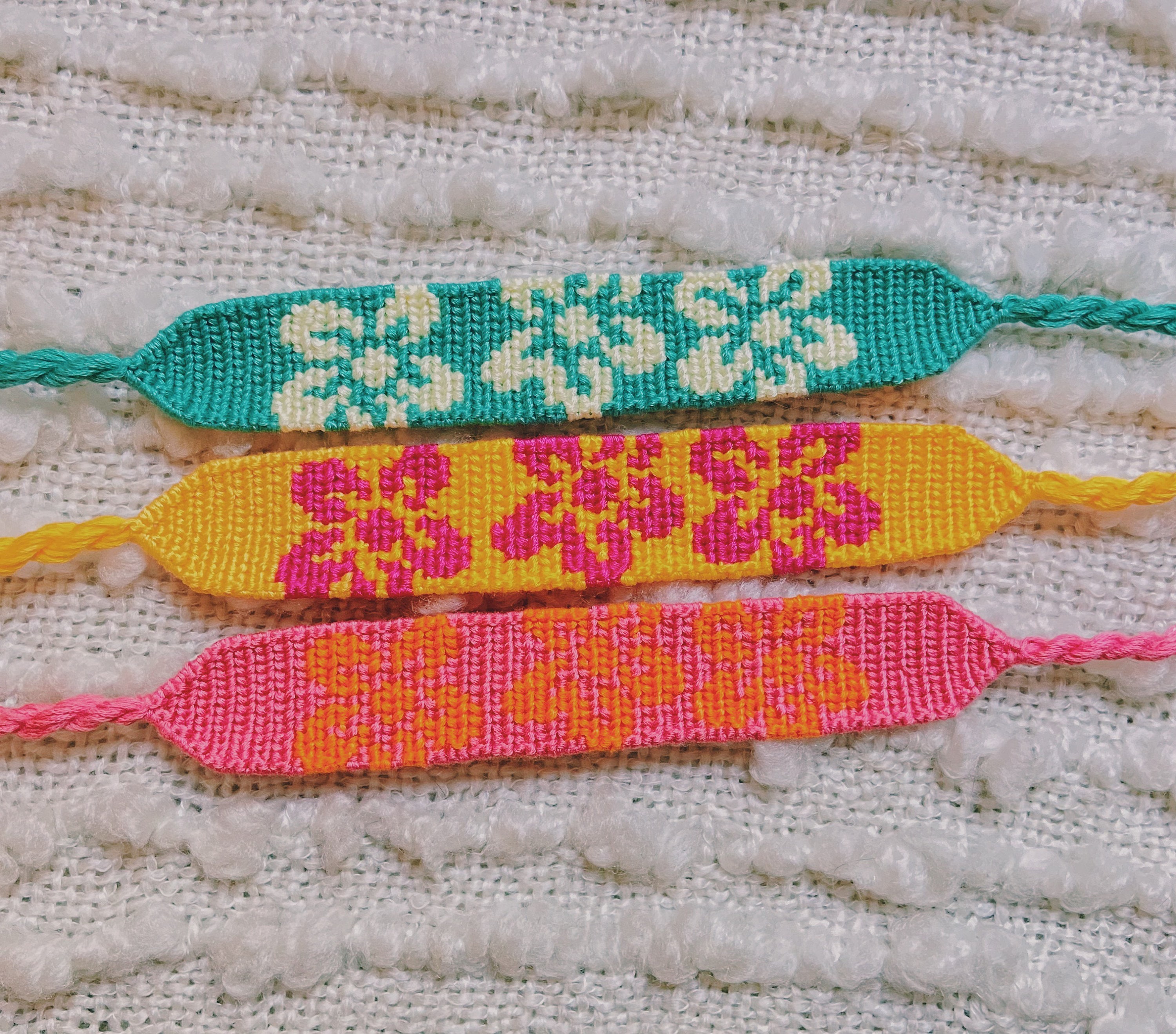 Hibiscus Hawaiian Flower Handmade Friendship Bracelets Beachy Etsy