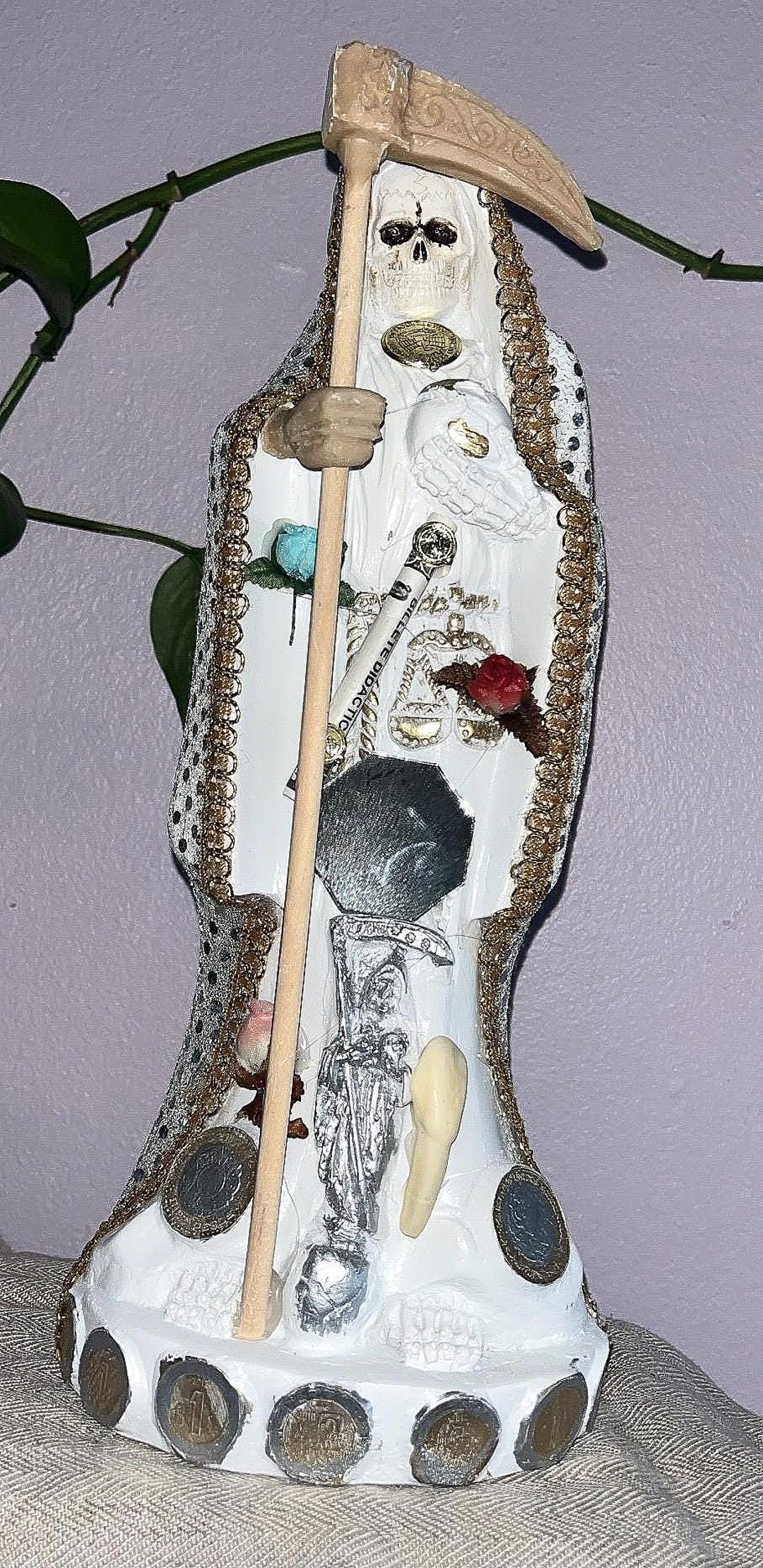 White Santa Muerte Statue - Etsy