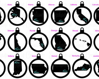 Archivo SVG de adornos de estado navideño