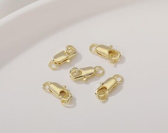 Lobster Clasp 14K Gold Filled 10mm Lobster Claw /Trigger Clasp Alternative Findings  for jewelry making gb030
