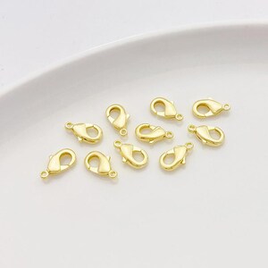 14K Gold Filled 6x10mm Lobster Clasp Lobster Claw Trigger Clasp Alternative Findings  for jewelry making gb053