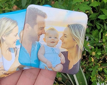 Magneti da frigorifero con foto personalizzabili, regalo di nozze, magneti con foto unici, regalo personalizzato premuroso per i propri cari, idea regalo con foto personalizzata