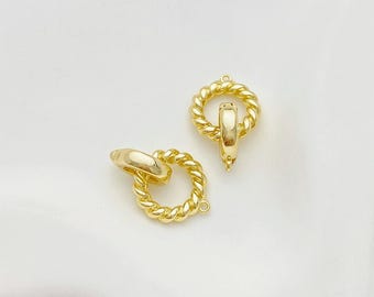14K Gold gefüllt 16 mm Perle Verschluss Clips Stecker für Perlenarmband Halskette Verschluss Zubehör für die Schmuckherstellung gb025