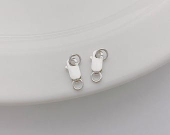 Karabinerverschluss Silber Karabinerverschluss Karabinerverschluss 925 Sterlingsilber Schmuckherstellung gb074