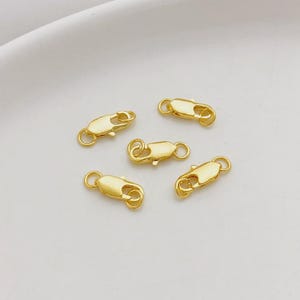 18K Gold gefüllt 12 mm Karabinerverschluss Karabinerverschluss Alternative Zubehör für die Schmuckherstellung gb062