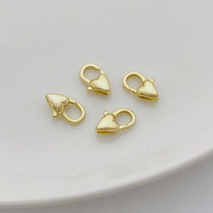 hearts 14K Gold Filled 7x12mm Lobster Clasp Lobster Claw Trigger necklace Clasp bracelet clasp Findings  for jewelry making gb015