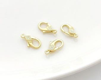 14K Gold Filled 6x12mm Lobster Clasp Lobster Claw /Trigger Clasp Alternative Findings  for jewelry making gb015