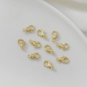 14K Gold Filled 7x12mm Lobster Clasp Lobster Claw /Trigger Clasp Alternative Findings  for jewelry making gb015
