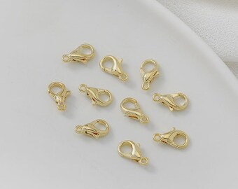 14K Gold Filled 7x12mm Lobster Clasp Lobster Claw /Trigger Clasp Alternative Findings  for jewelry making gb015