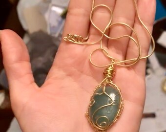 Imperphect Libelle Adventurine Anhänger